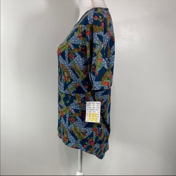 NEW LuLaRoe Irma Floral Print Tunic Top - Picture 4 of 8